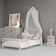 Quinn Toddler Bed - Off White - Crib & Toddler Mattress