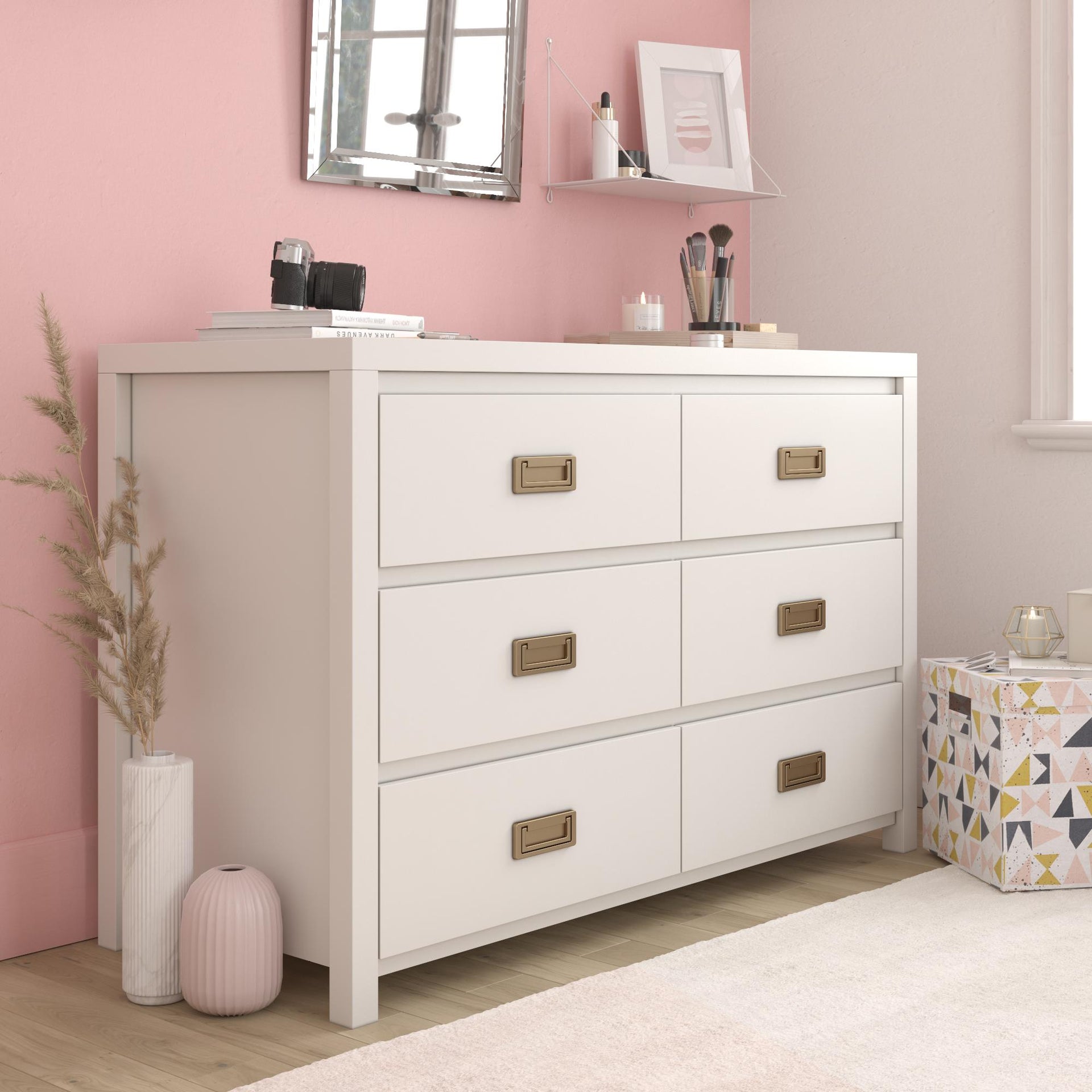 Monarch Hill Haven 6 Drawer Kids’ Dresser - White
