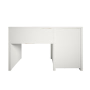 Monarch Hill Haven Single Pedestal Desk and Nightstand Bundle - White