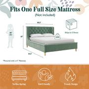 Little Seeds Monarch Hill Ambrosia Upholstered Bed - Teal - Full