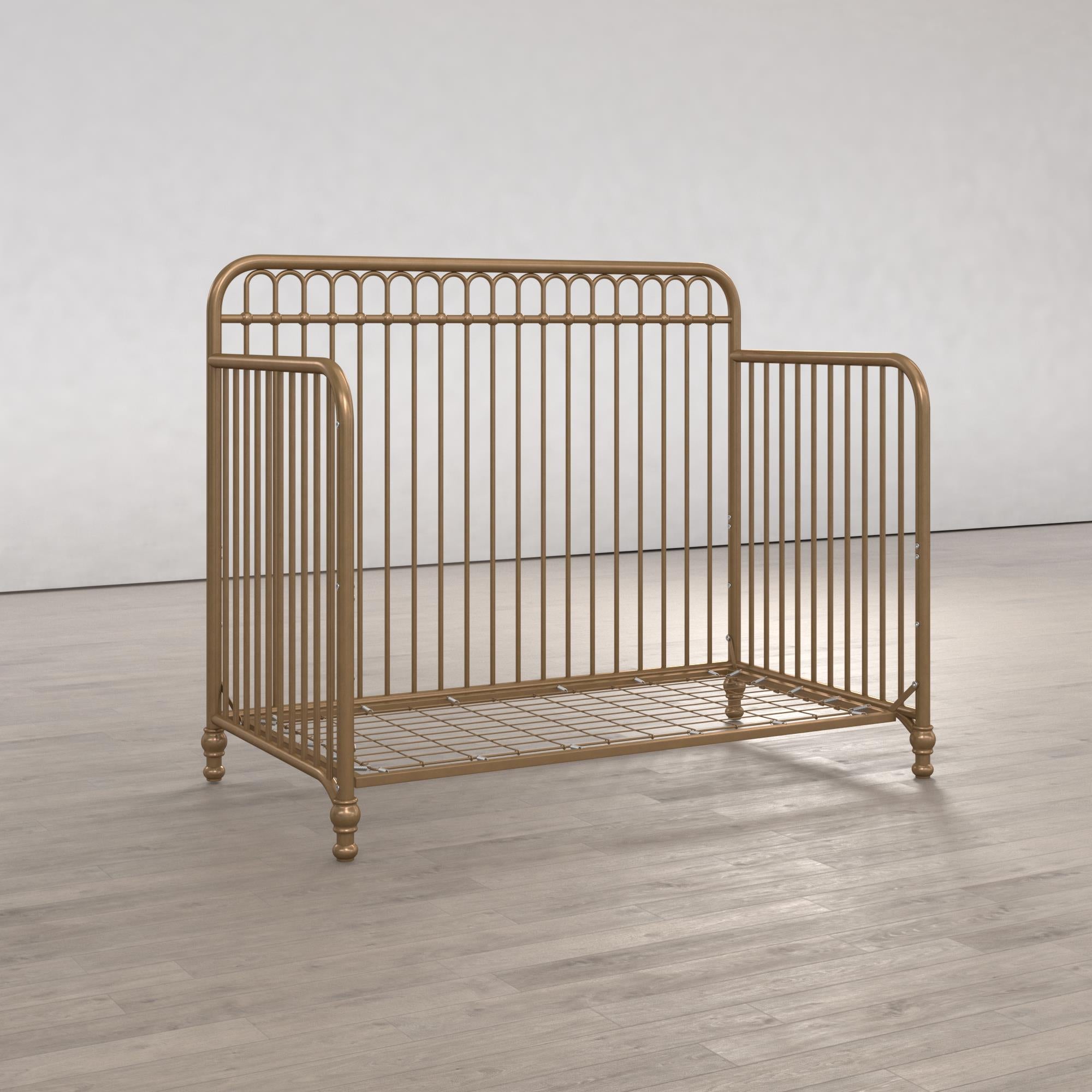 Antique metal outlet crib