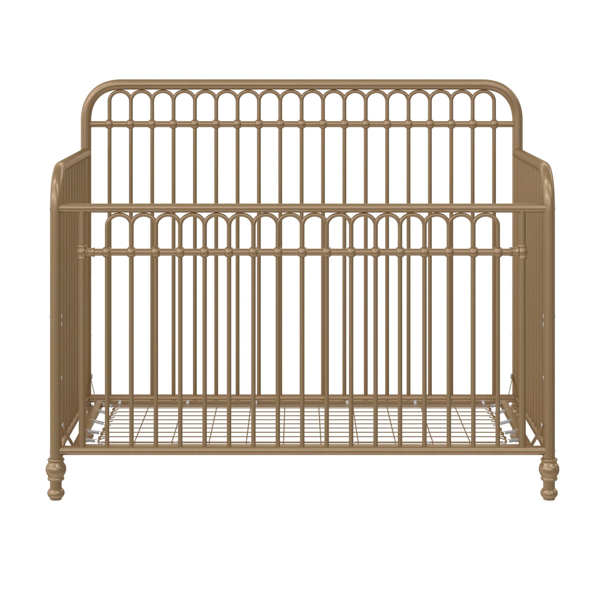 Little Seeds Ivy 3-in-1 Convertible Metal Crib - Gold