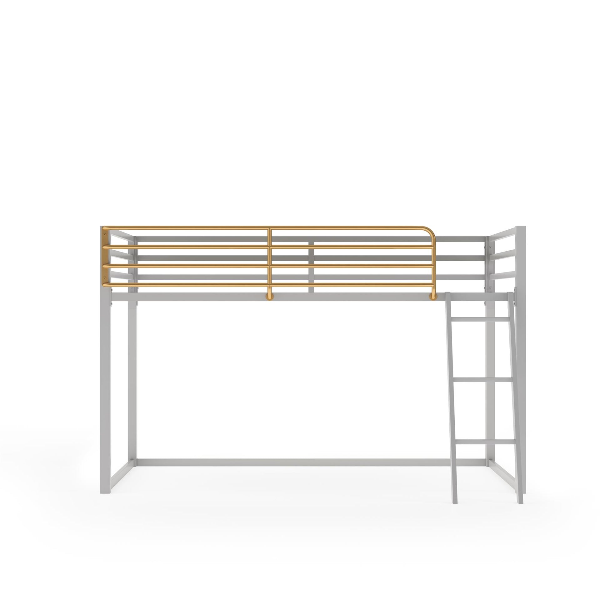 Little Seeds Monarch Hill Haven Twin Metal Junior Loft Bed - Dove Gray - Twin