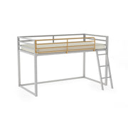 Little Seeds Monarch Hill Haven Twin Metal Junior Loft Bed - Dove Gray - Twin