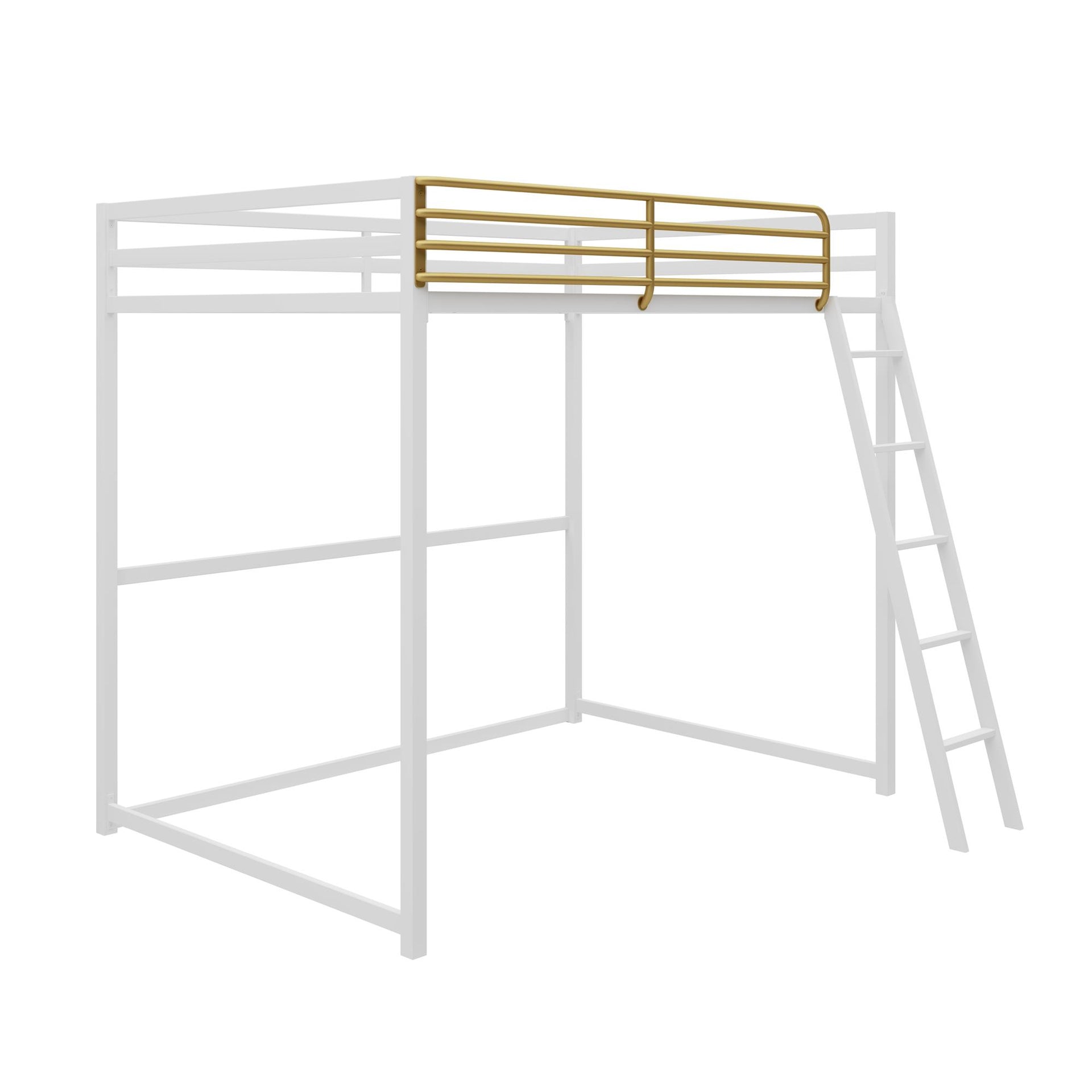 Little Seeds Monarch Hill Haven Metal Loft Bed - White - Full