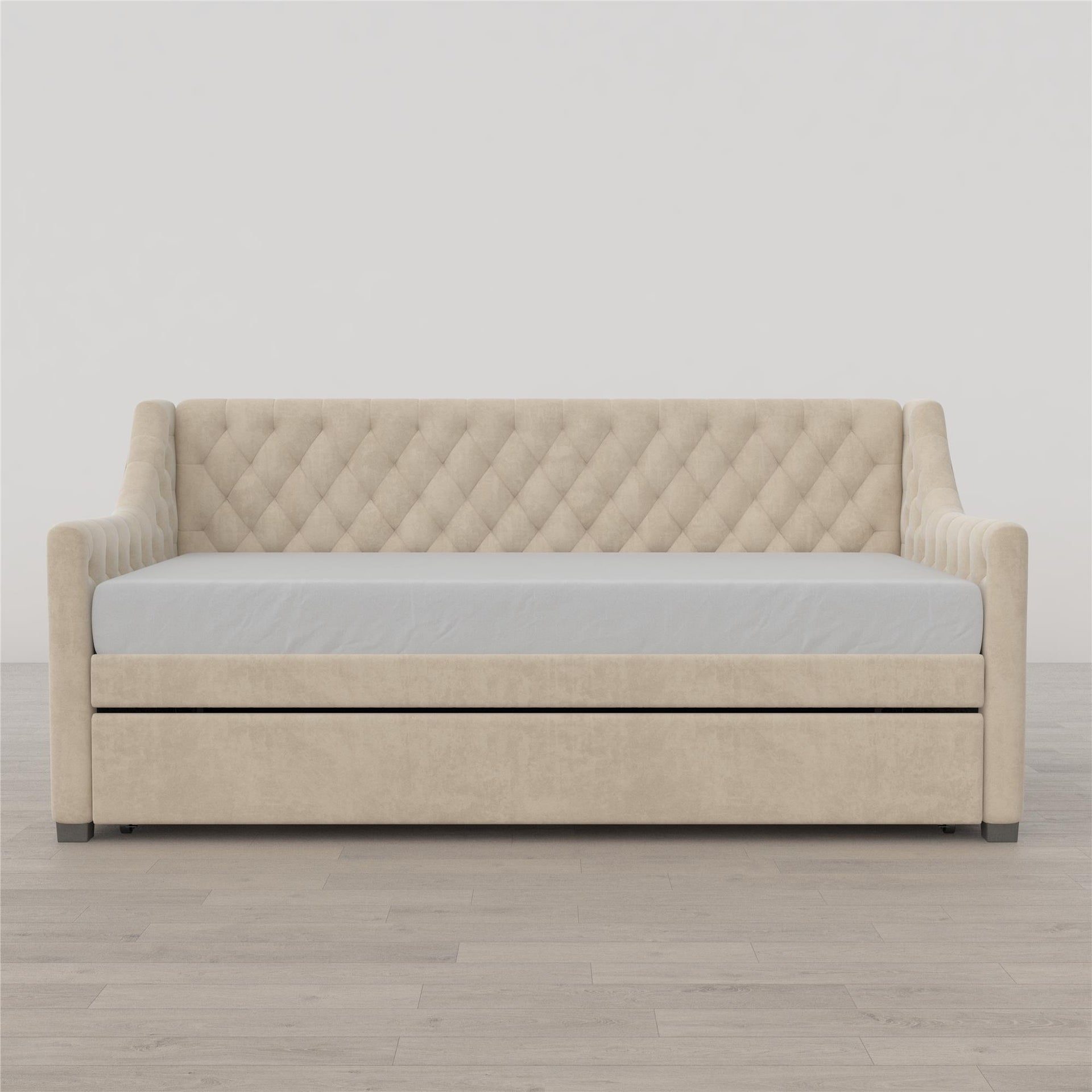 Little Seeds Monarch Hill Ambrosia Upholstered Daybed and Trundle - Ivory - Twin