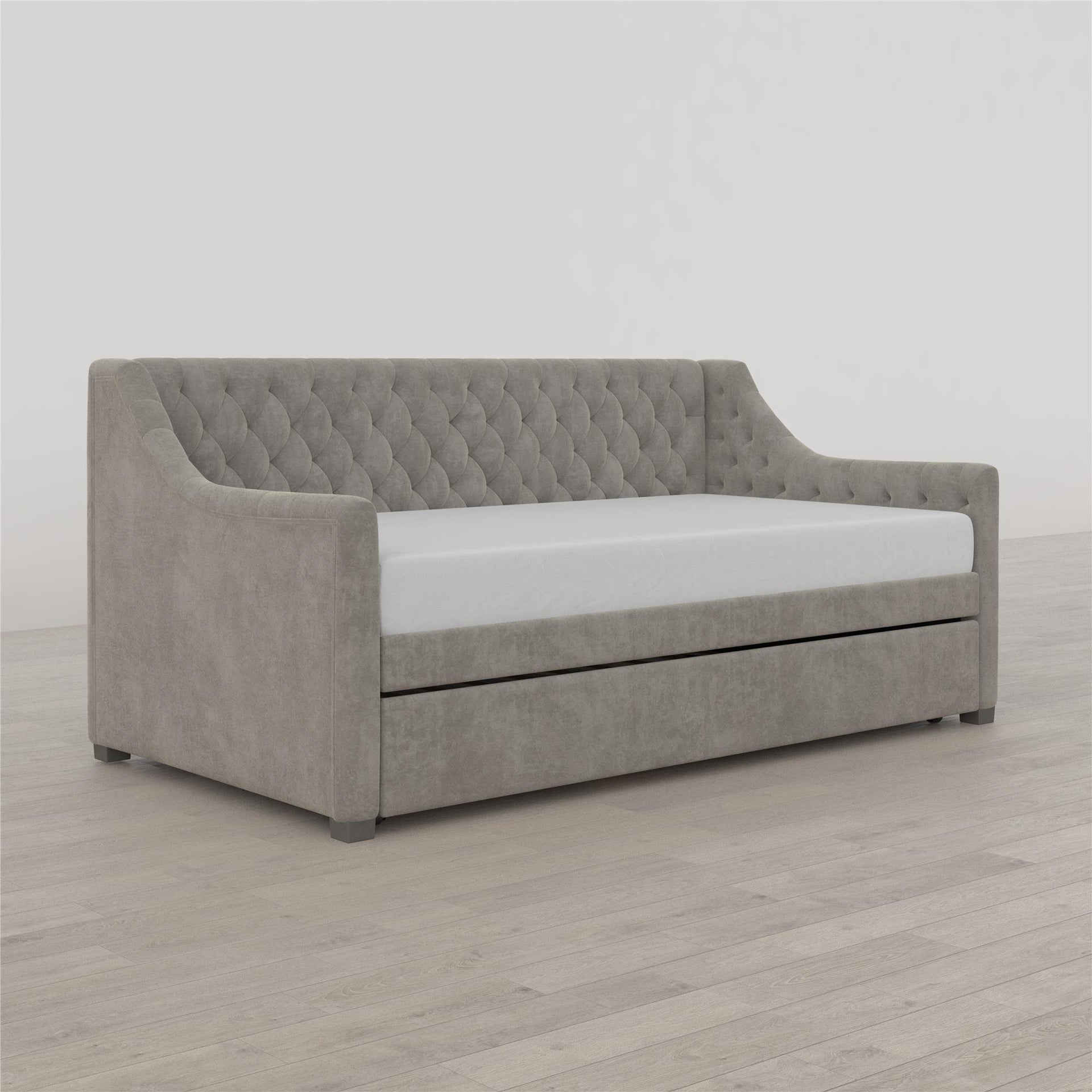 Little Seeds Monarch Hill Ambrosia Upholstered Daybed and Trundle - Light Gray - Twin