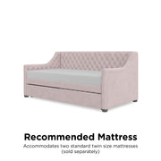 Little Seeds Monarch Hill Ambrosia Upholstered Daybed and Trundle - Pink - Twin