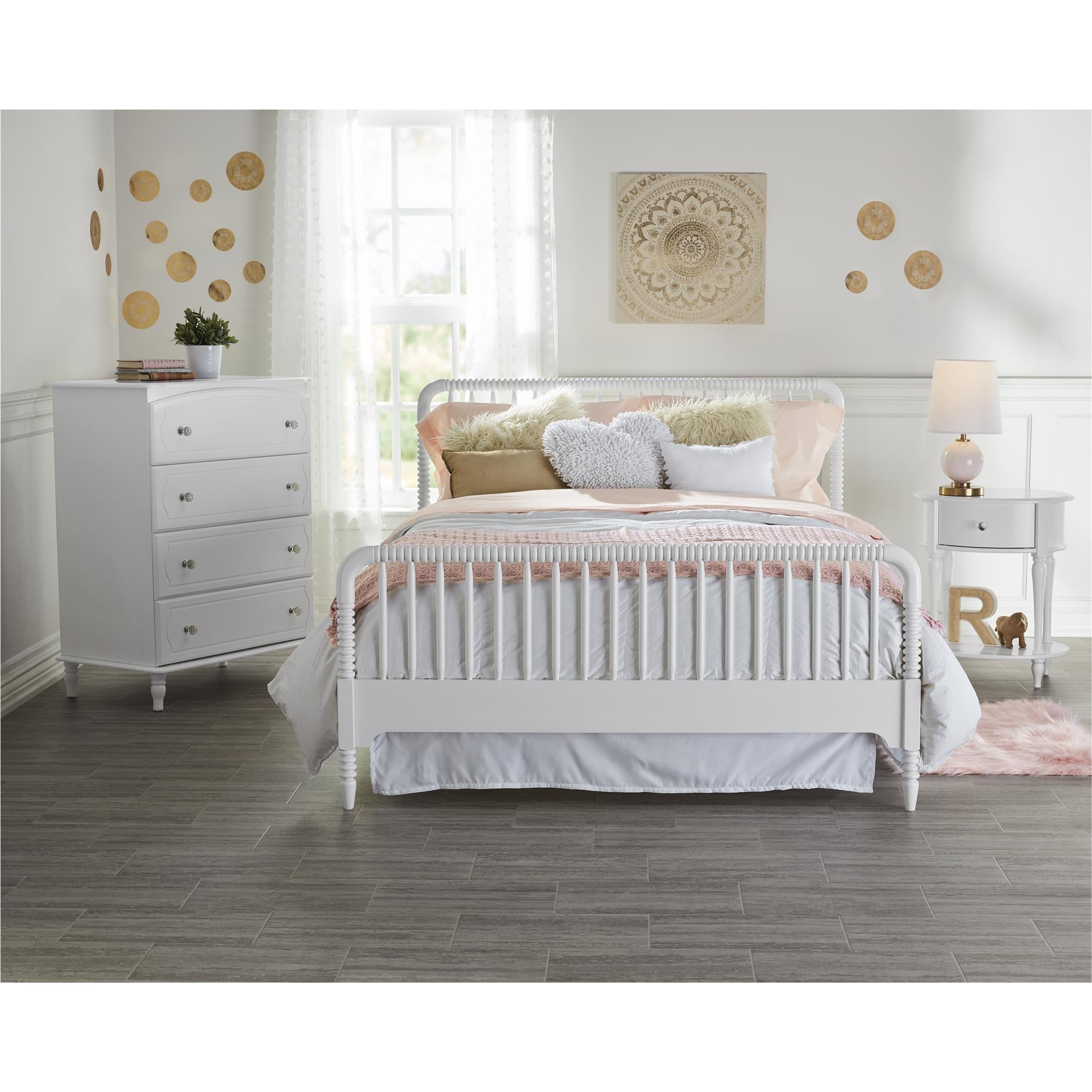 Kids white full outlet bed