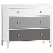 Monarch Hill Poppy White 3 Drawer Dresser - Gray