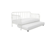 Little Seeds Monarch Hill Wren Metal Daybed with Trundle - White - Twin