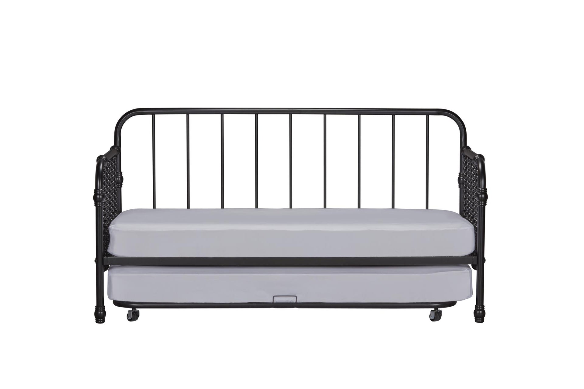 Little Seeds Monarch Hill Wren Metal Daybed with Trundle - Black - Twin