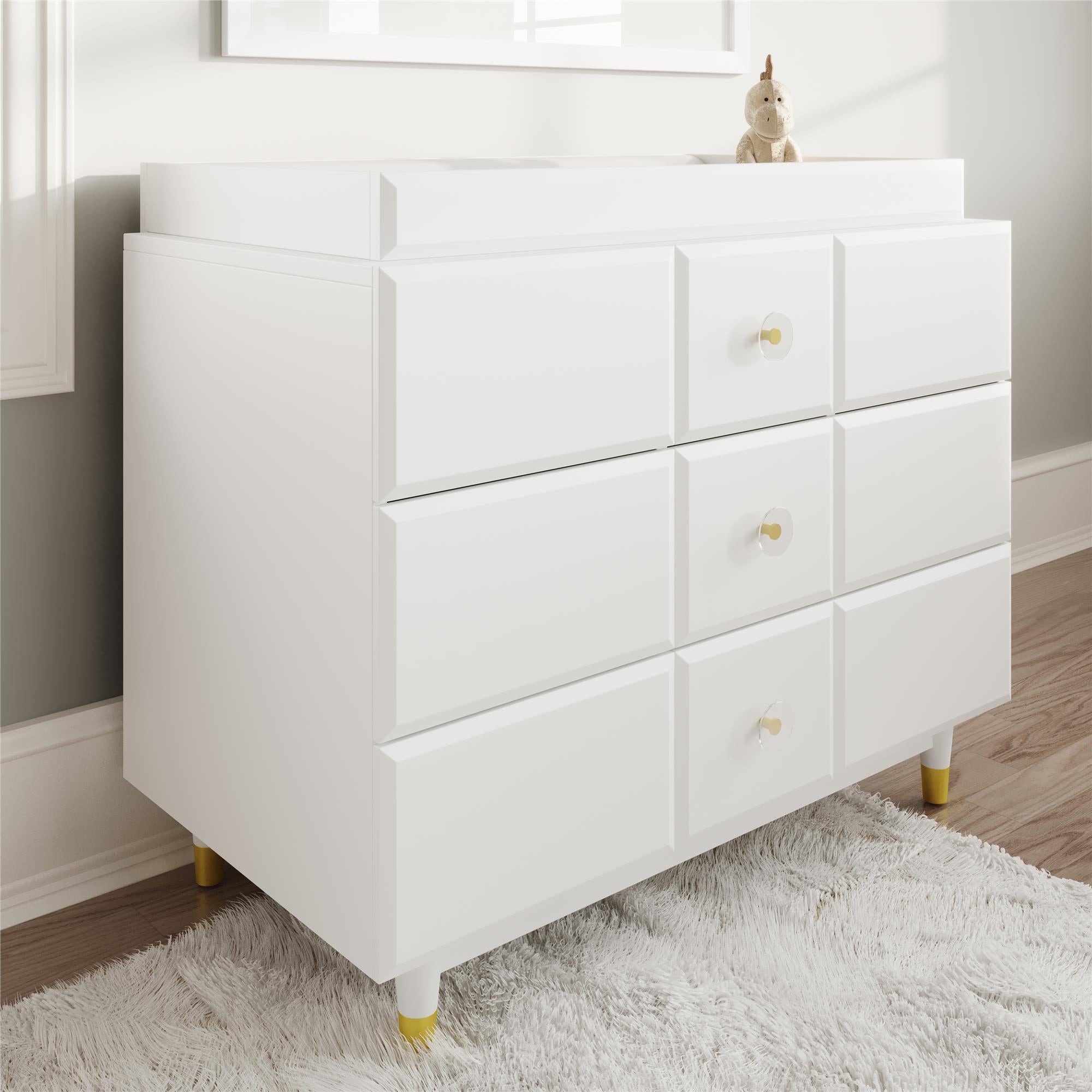 Nursery dresser clearance topper