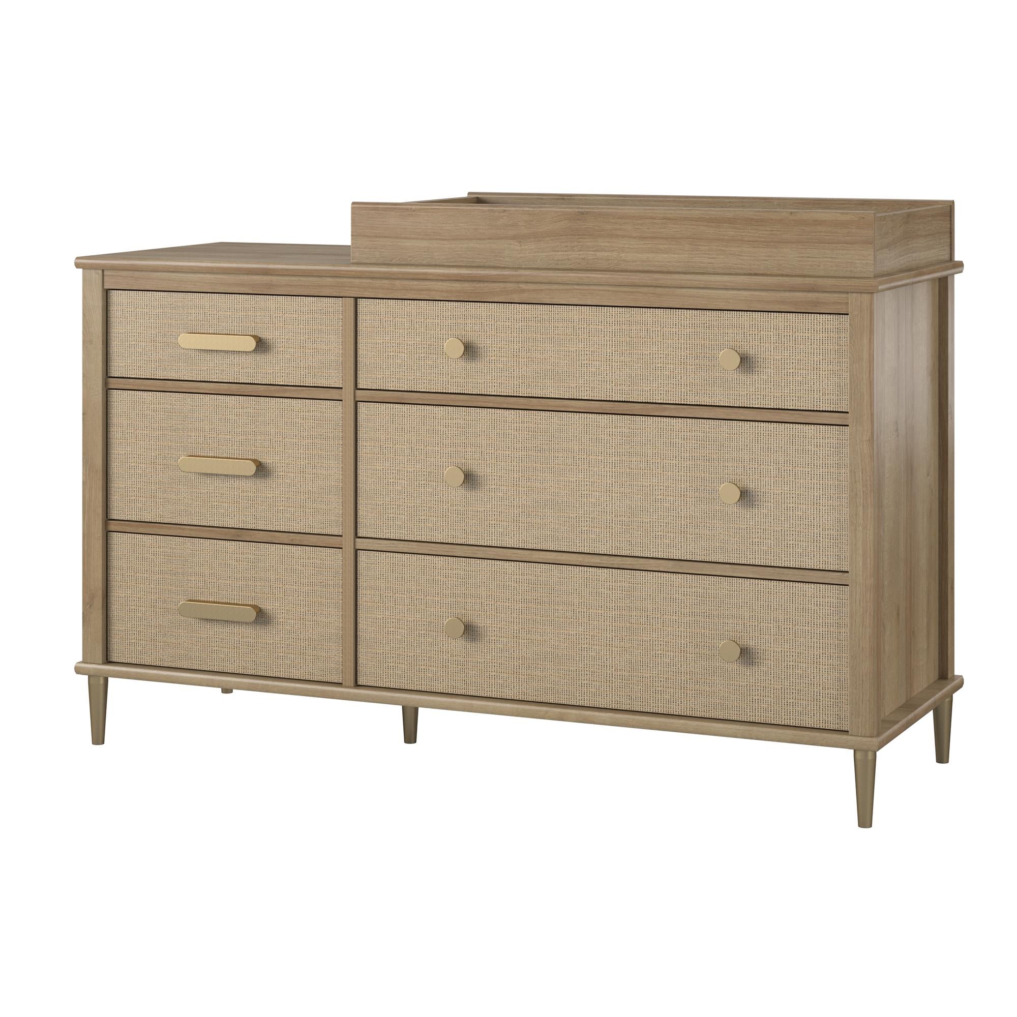 6 drawer dresser on sale with changing table