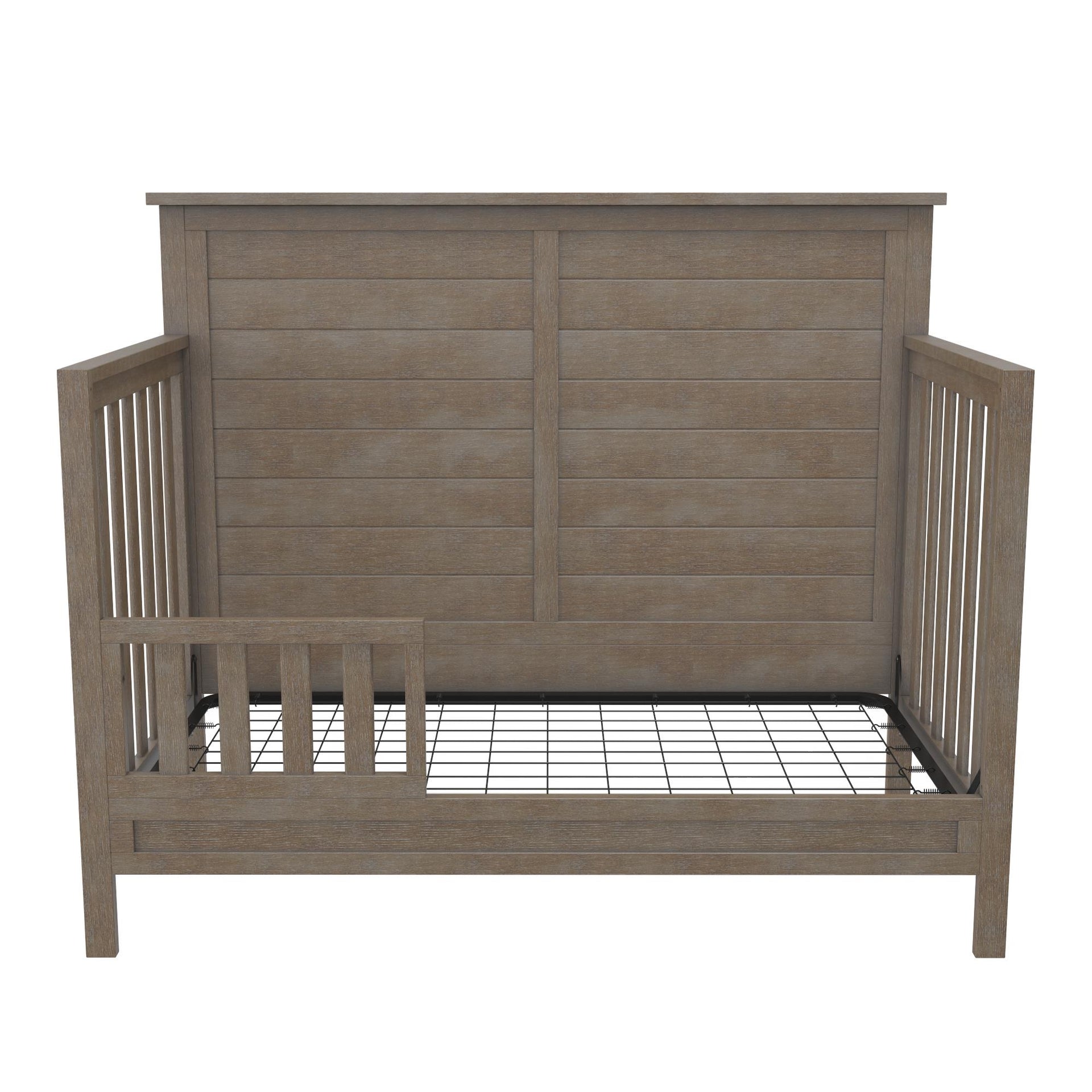 Little Seeds Finch Toddler Rail, Conversion Kit for Crib - Rustic Coffee