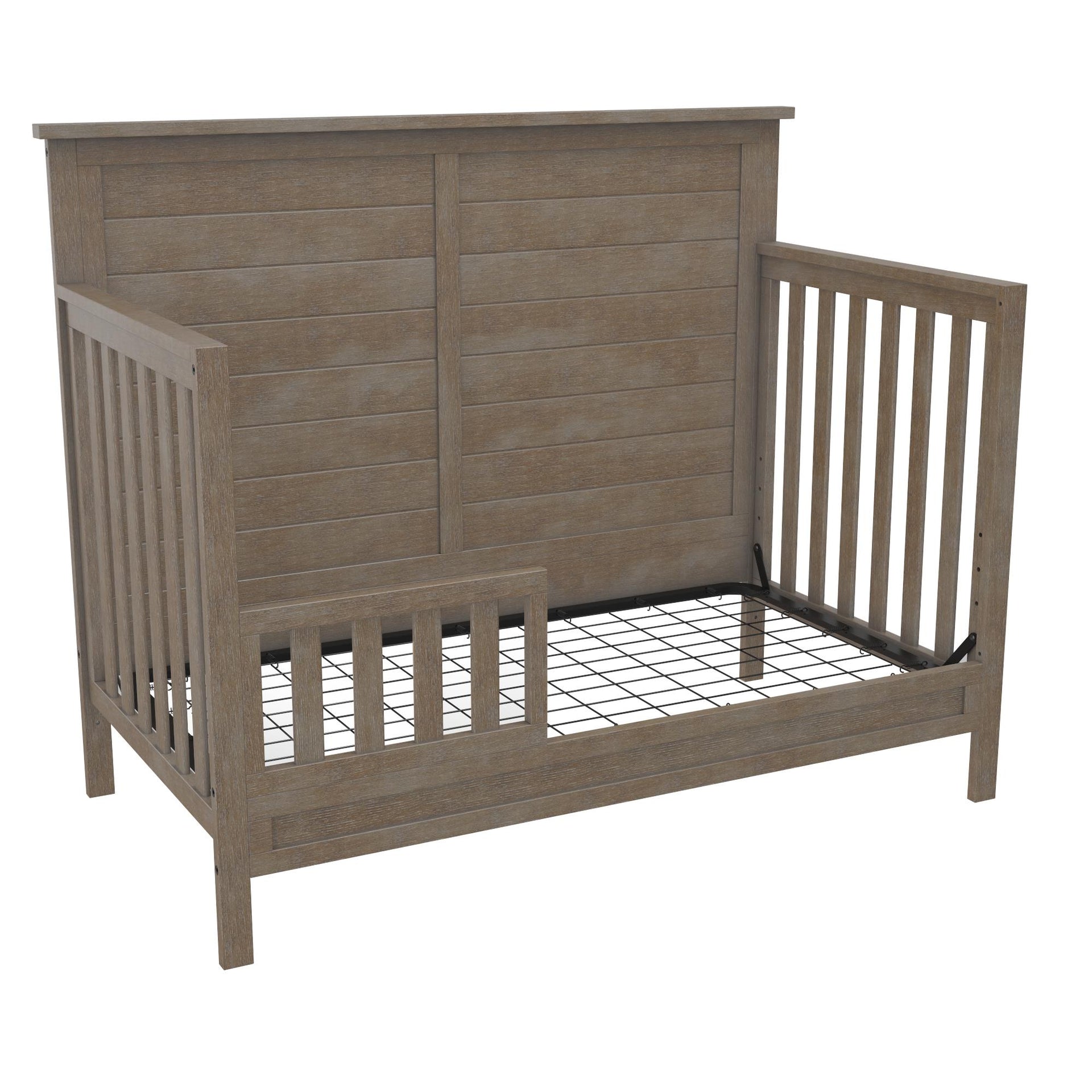Little Seeds Finch Toddler Rail, Conversion Kit for Crib - Rustic Coffee