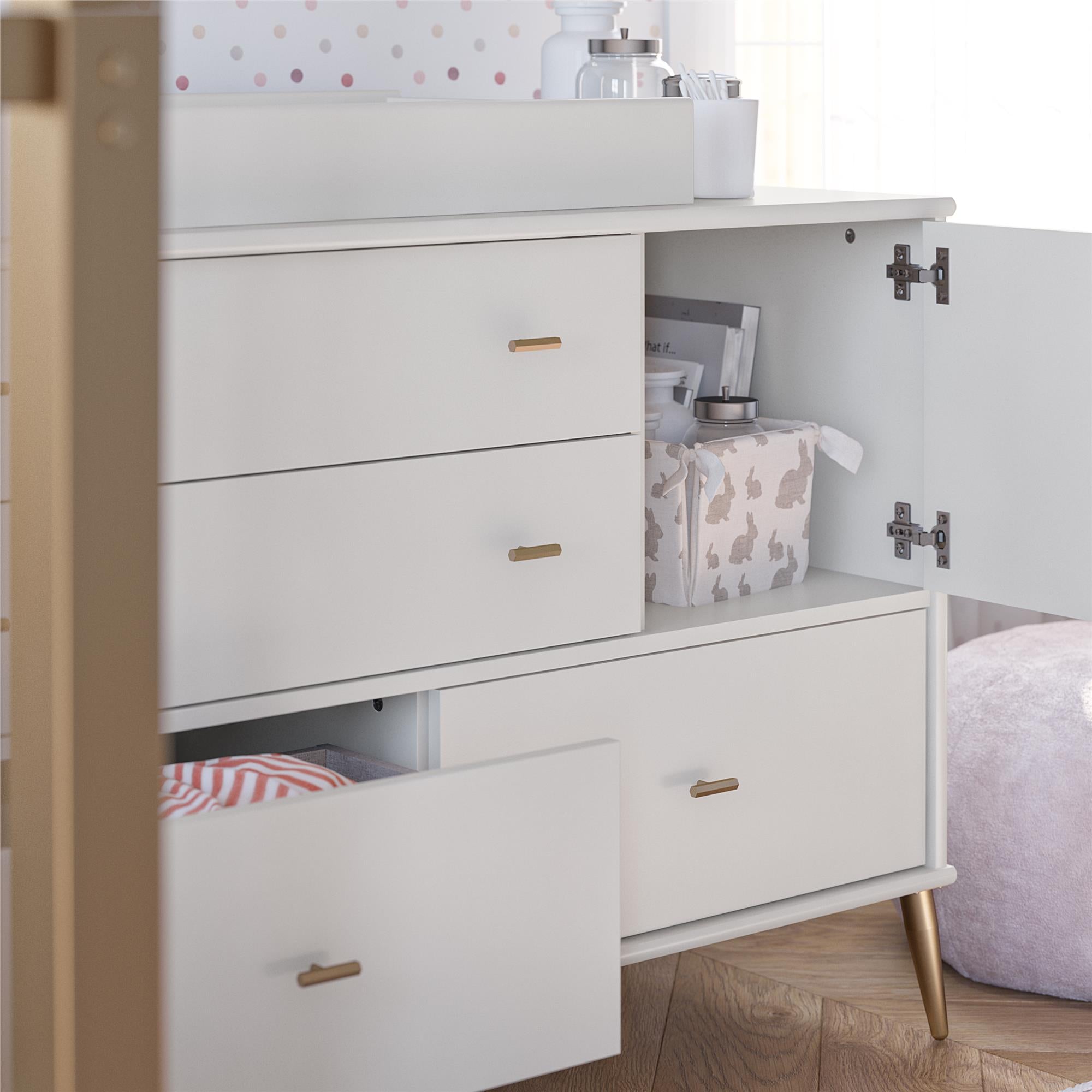 White changing best sale table dresser