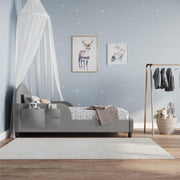 Oliver Toddler Bed - Gray - Crib & Toddler Mattress