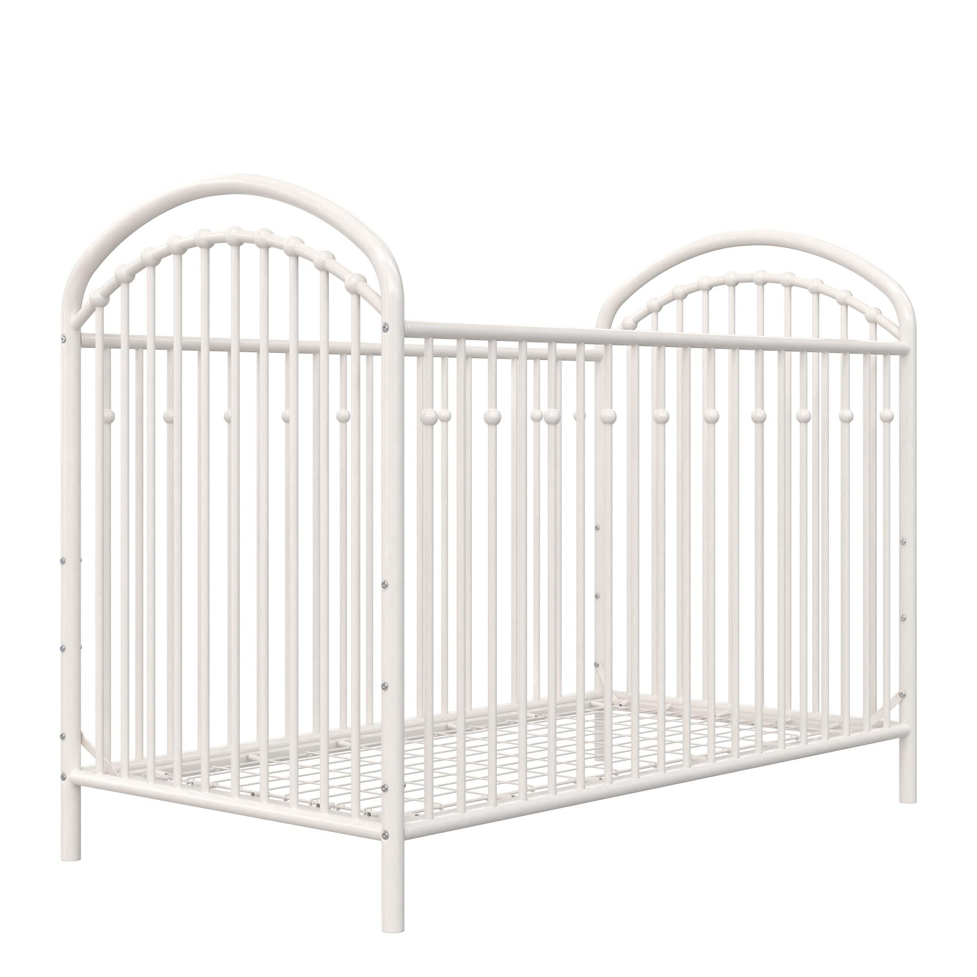 White store metal crib