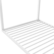 Little Seeds Skyler Metal Montessori House Bed - White - Twin