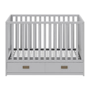 Little Seeds Haven 3-in-1 Convertible Storage Crib - Dove Gray