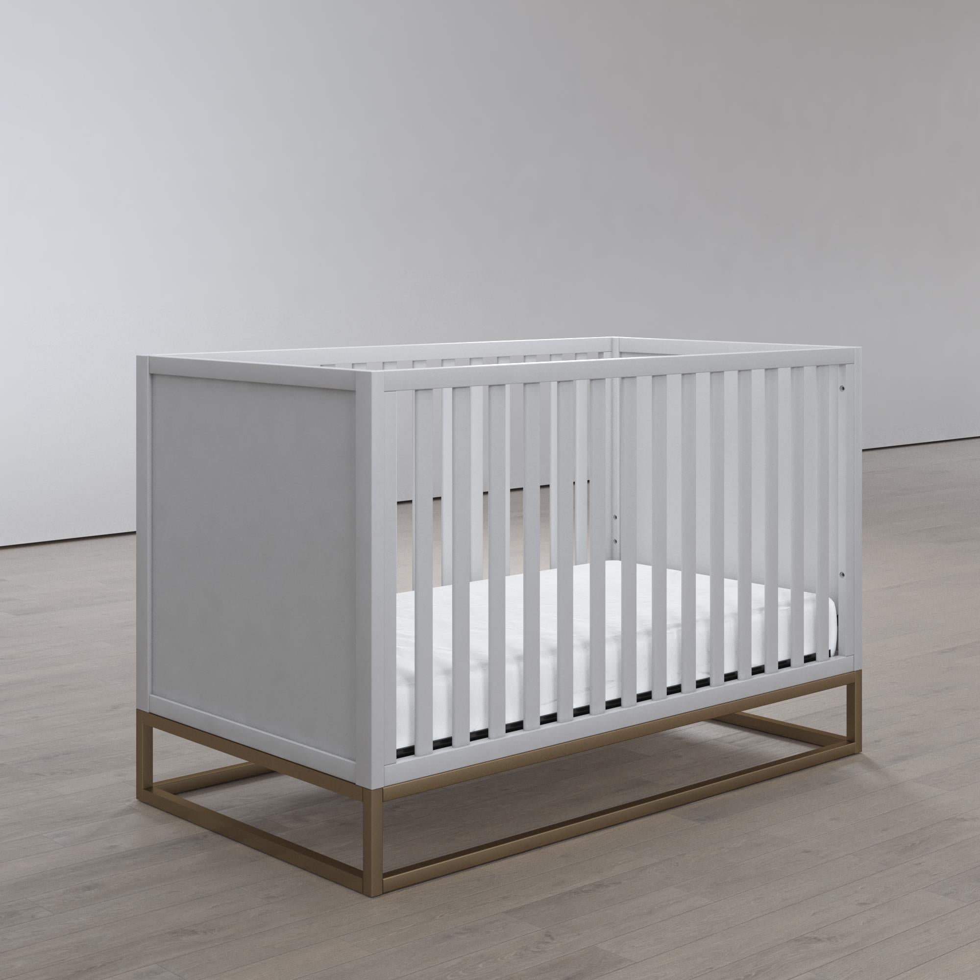 Little Seeds Haven 3 in 1 Metal Base Crib