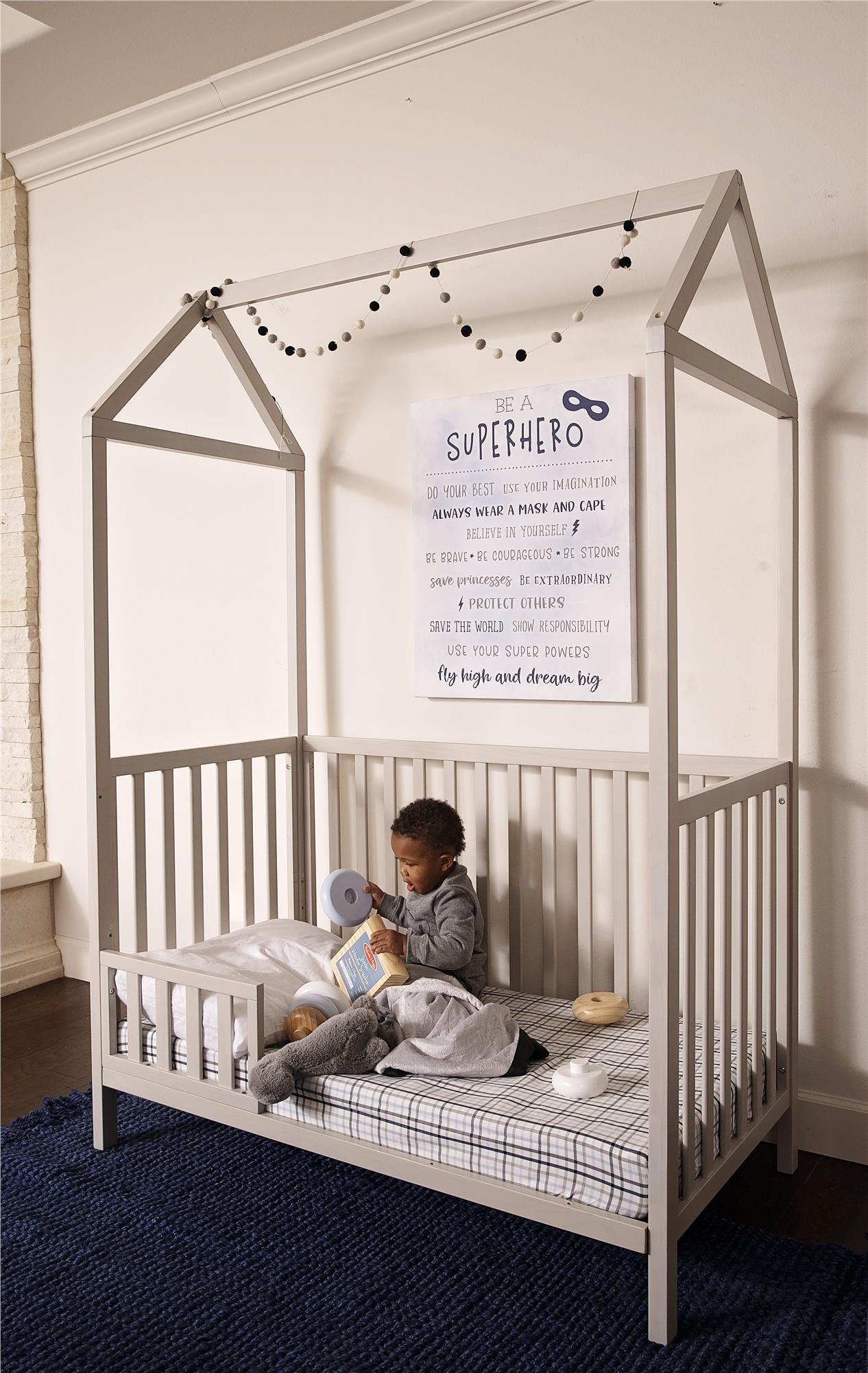 High bed outlet rails for toddlers