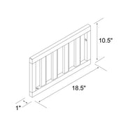 Little Seeds Finch Toddler Rail, Conversion Kit for Crib - Rustic Gray