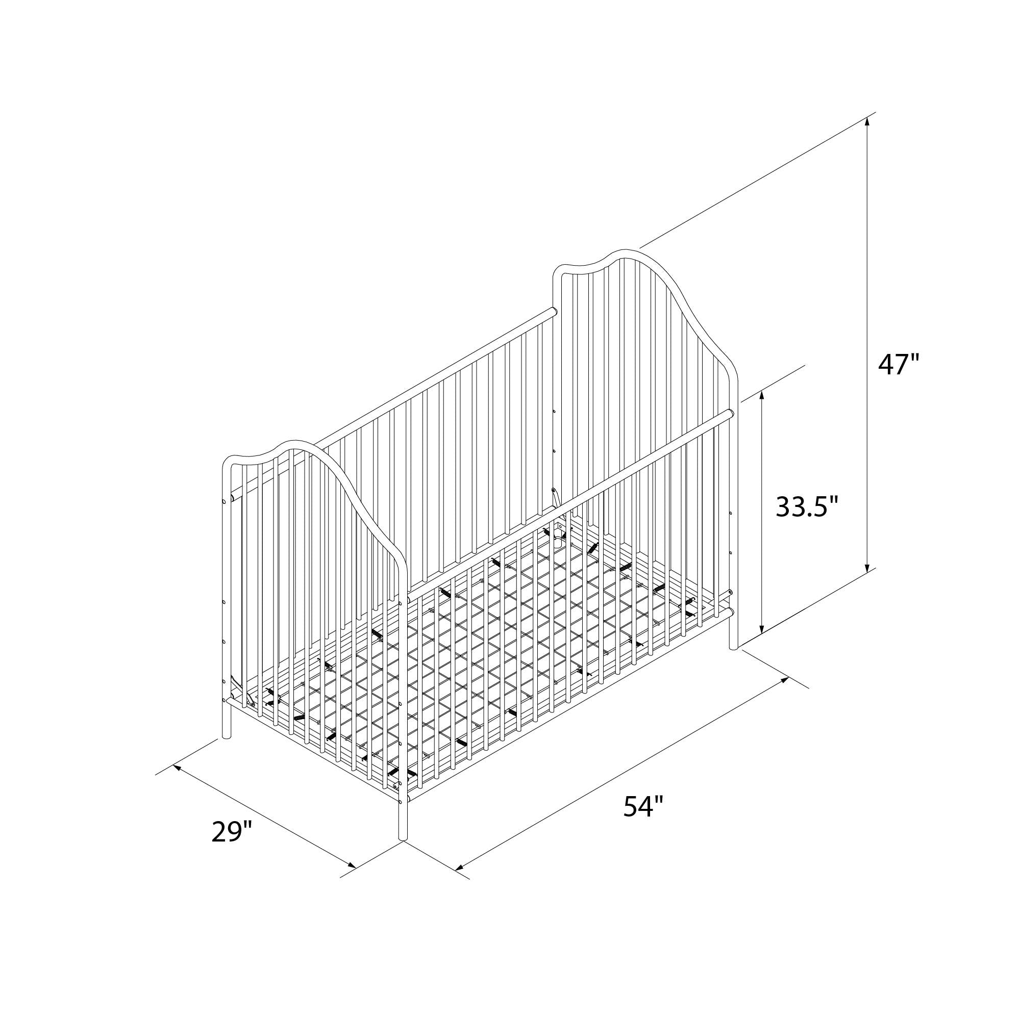 Little Seeds Lanley Metal Crib