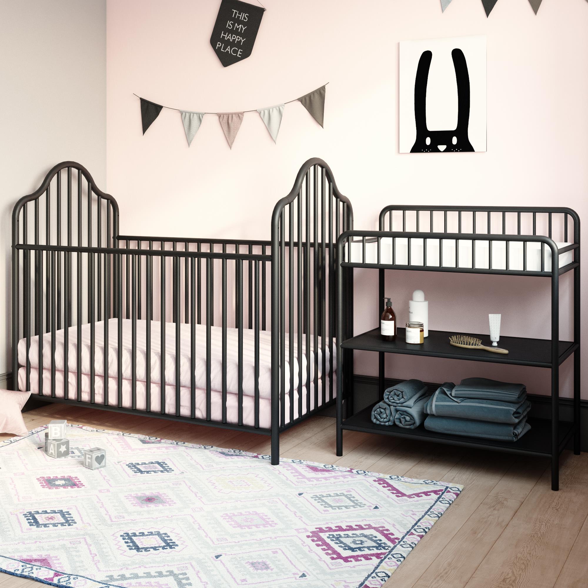 Metal 2025 crib black