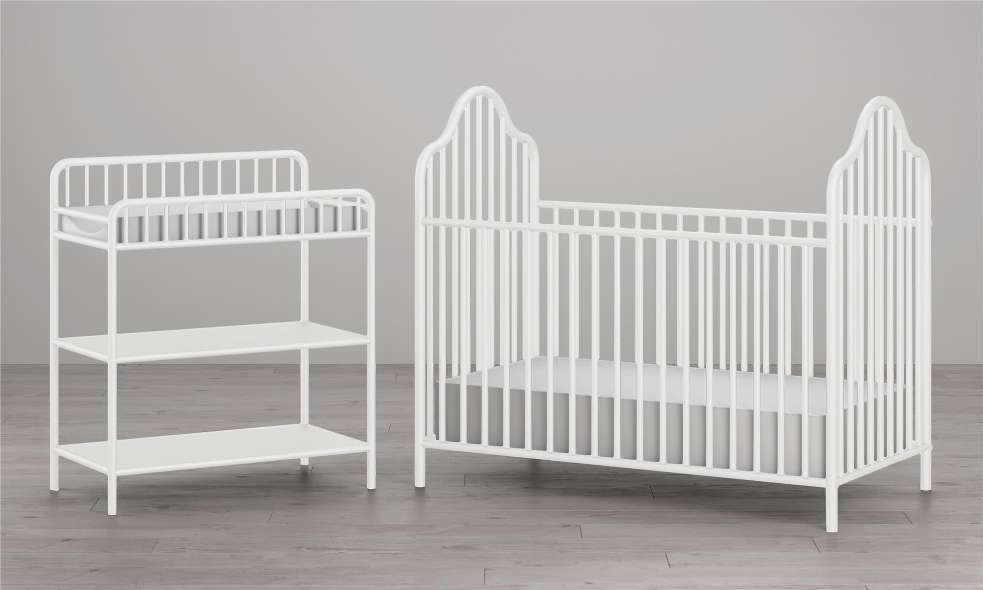 Little seeds rowan valley lanley best sale metal crib and changing table set