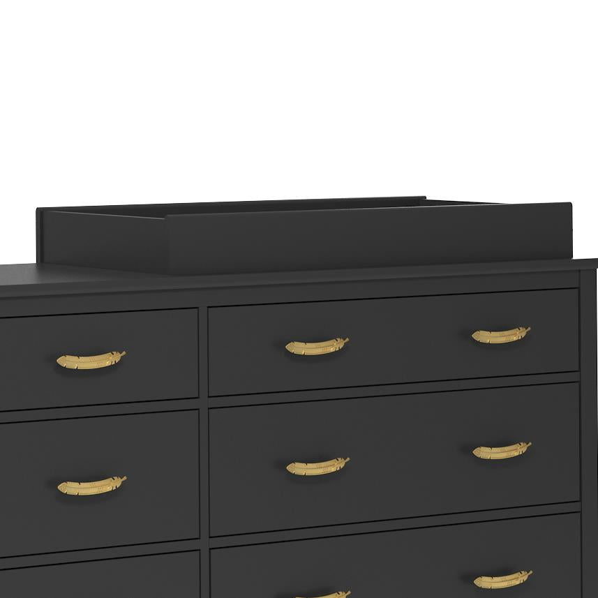 Monarch Hill Hawken 6 Drawer Changing Table - Black