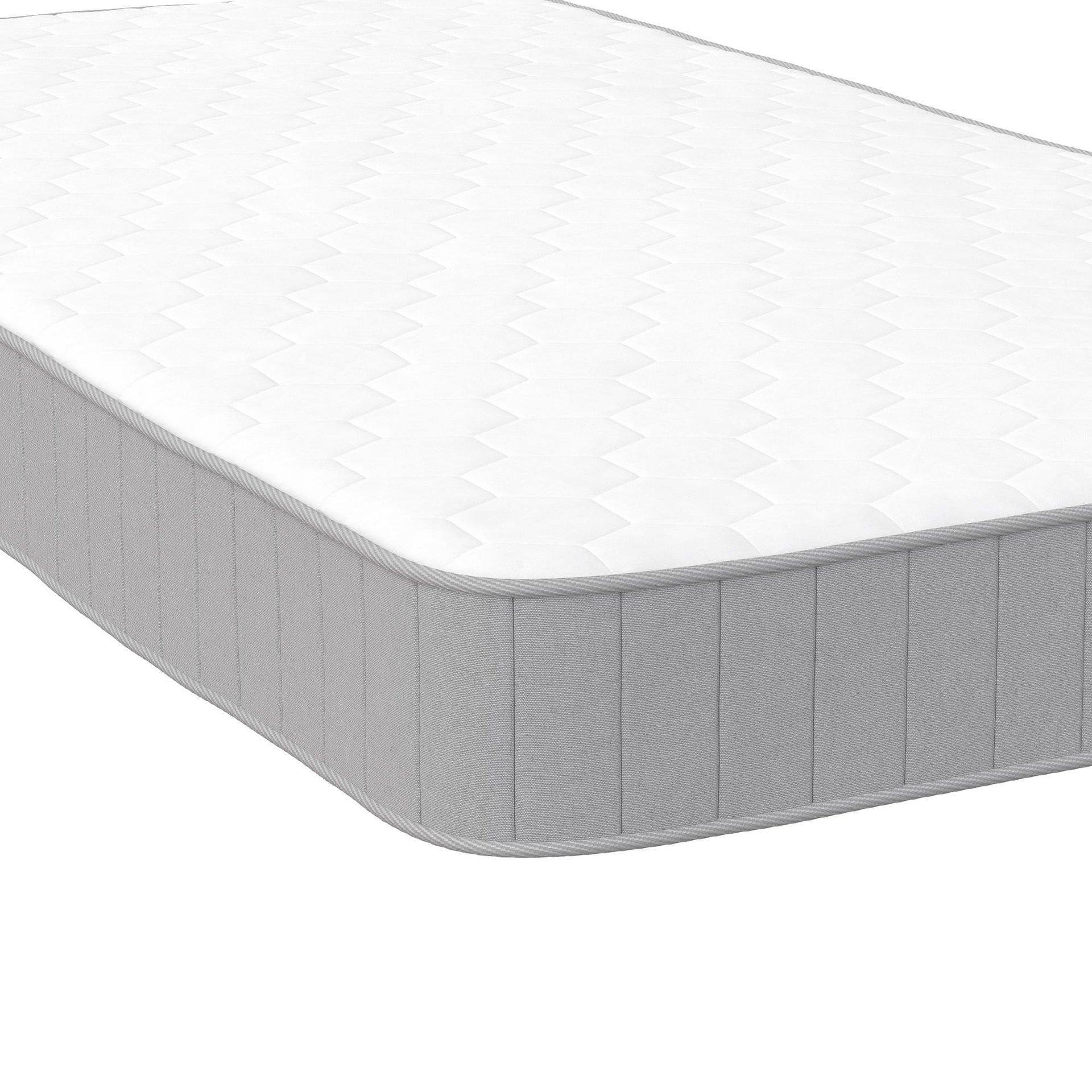 Little Seeds Moonglow 6” Reversible Bonnell Coil Mattress, Twin - White - Twin
