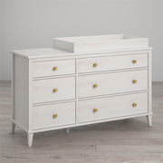 Monarch Hill Poppy 6 Drawer Changing Table - Ivory Oak