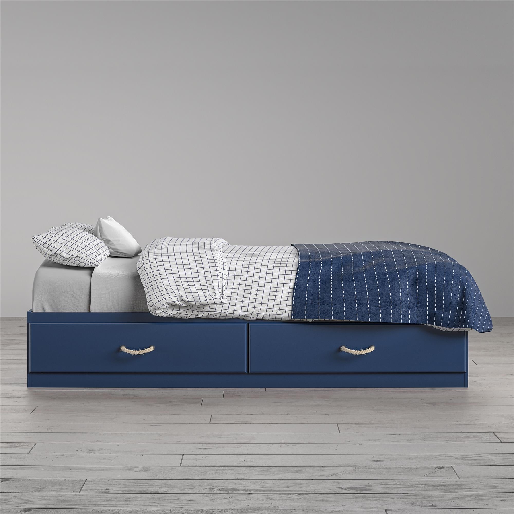 Navy blue outlet twin bed