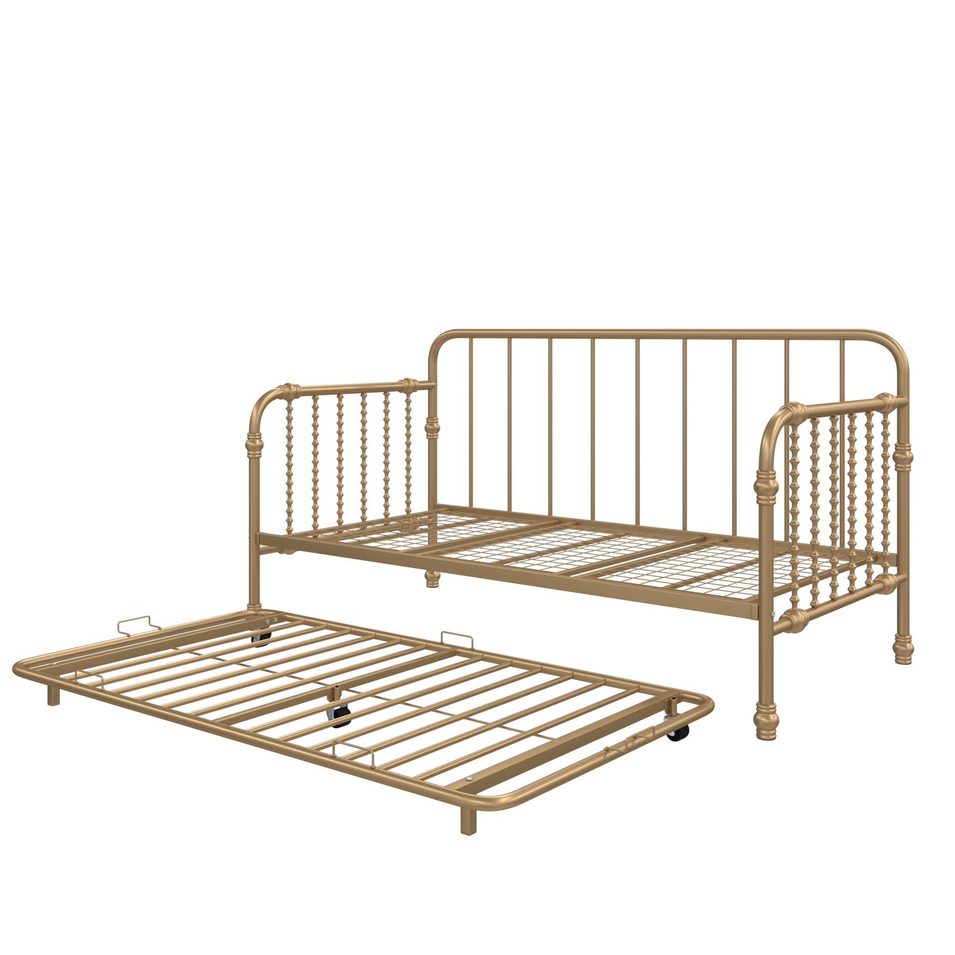 Little Seeds Monarch Hill Wren Metal Daybed with Trundle - Gold - Twin
