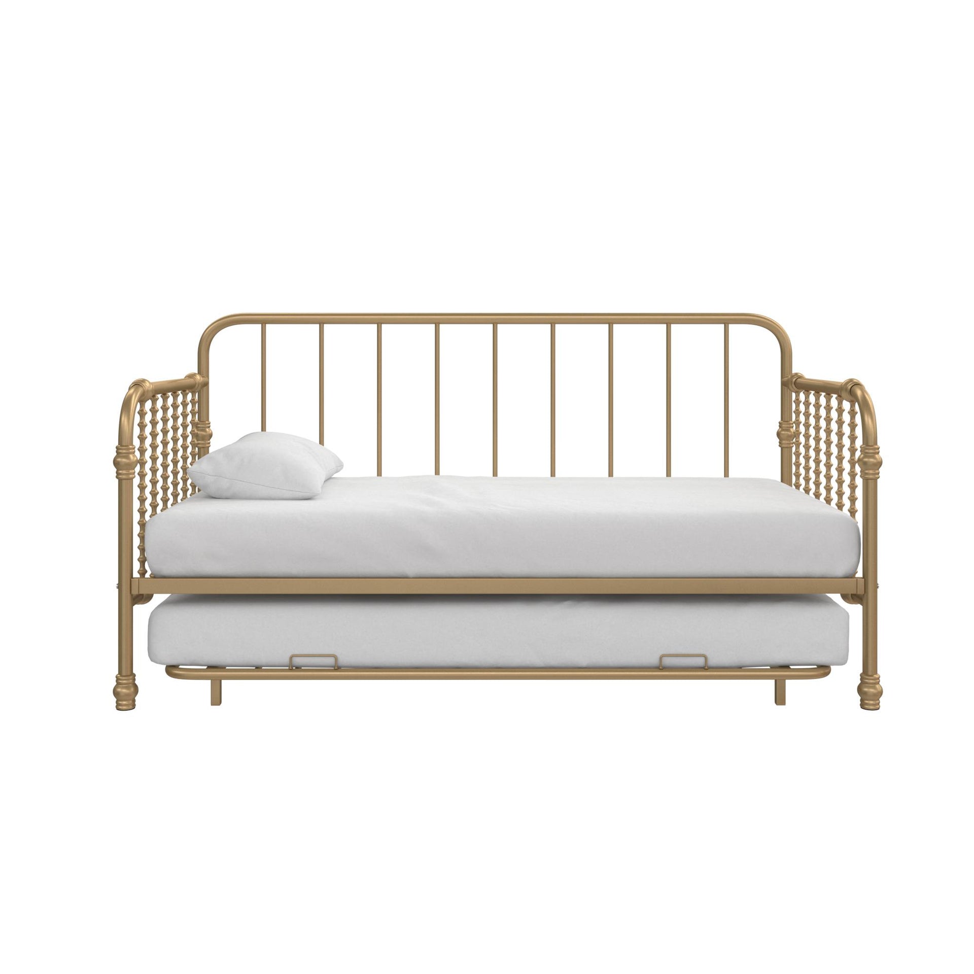 Little Seeds Monarch Hill Wren Metal Daybed with Trundle - Gold - Twin