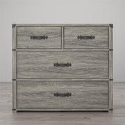 Nova 4 Drawer Storage Dresser - Gray Oak