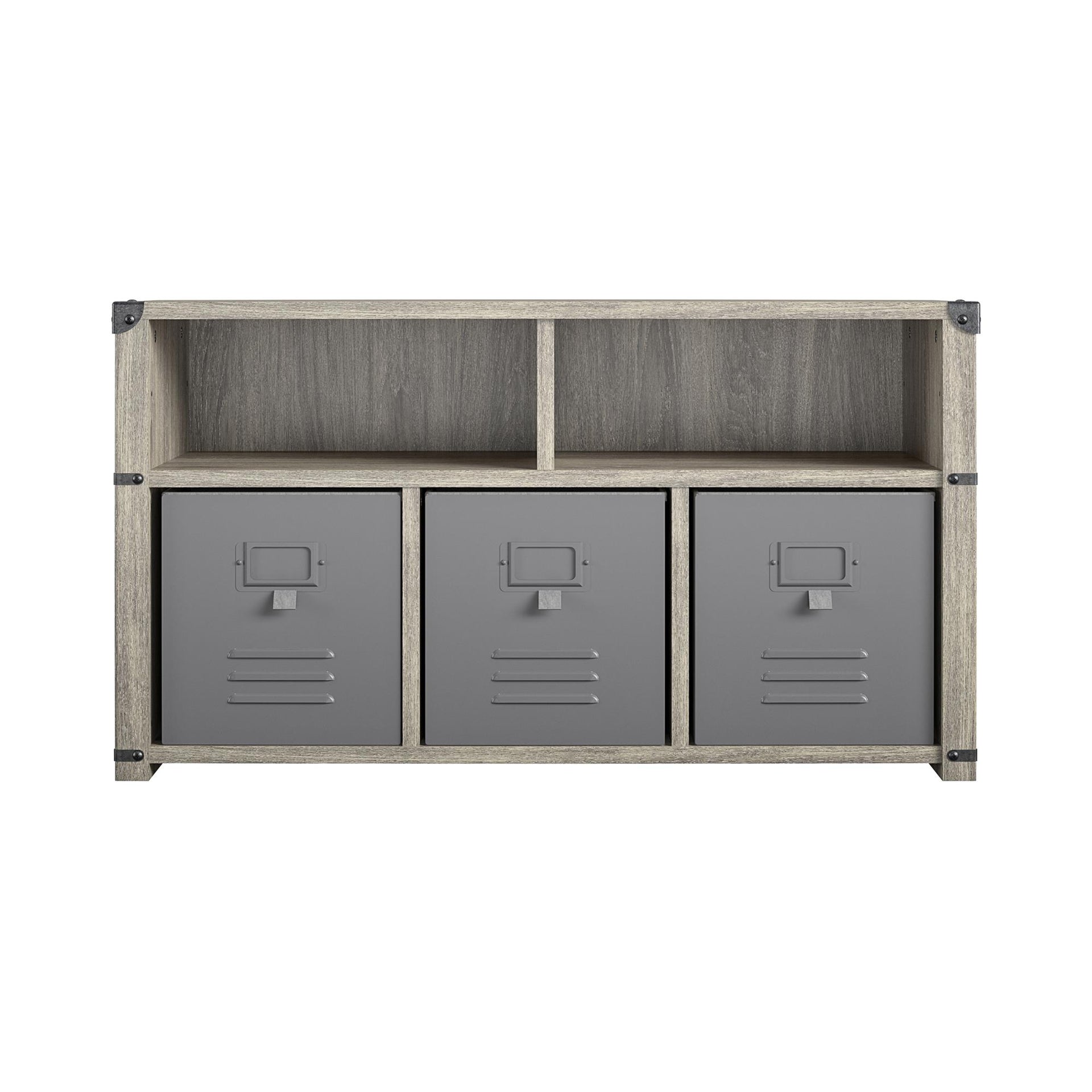 Nova Bedroom Storage Bench - Gray Oak