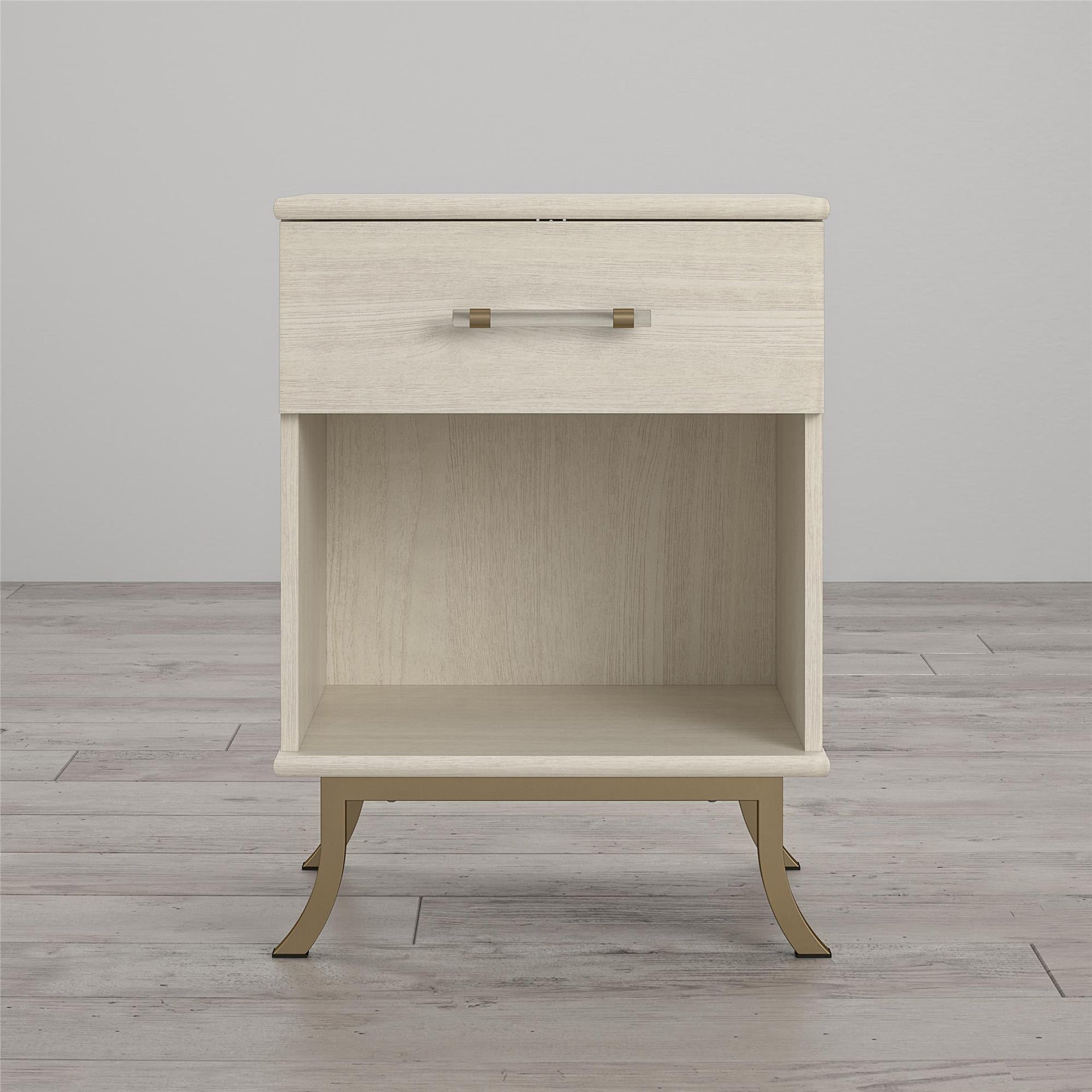 Monarch Hill Clementine White Nightstand - Ivory Oak