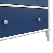 Monarch Hill Poppy White 3 Drawer Dresser - Blue