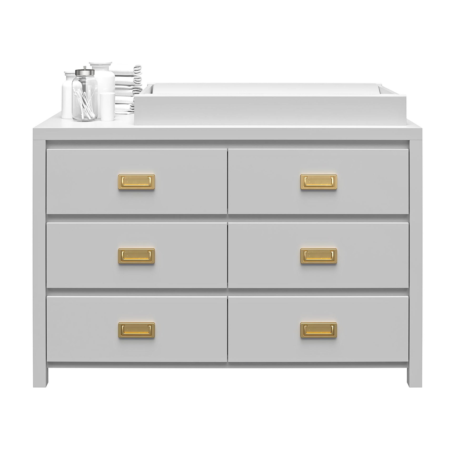 Monarch Hill Haven 6 Drawer Changing Dresser - Dove Gray