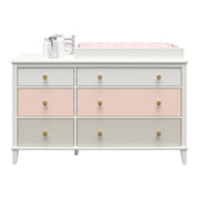 Monarch Hill Poppy 6 Drawer Changing Table - Peach