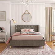 Little Seeds Monarch Hill Ambrosia Upholstered Bed - Gray - Full