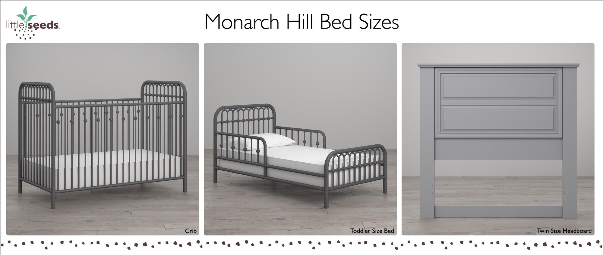 Little Seeds Monarch Hill Ivy Metal Baby Crib