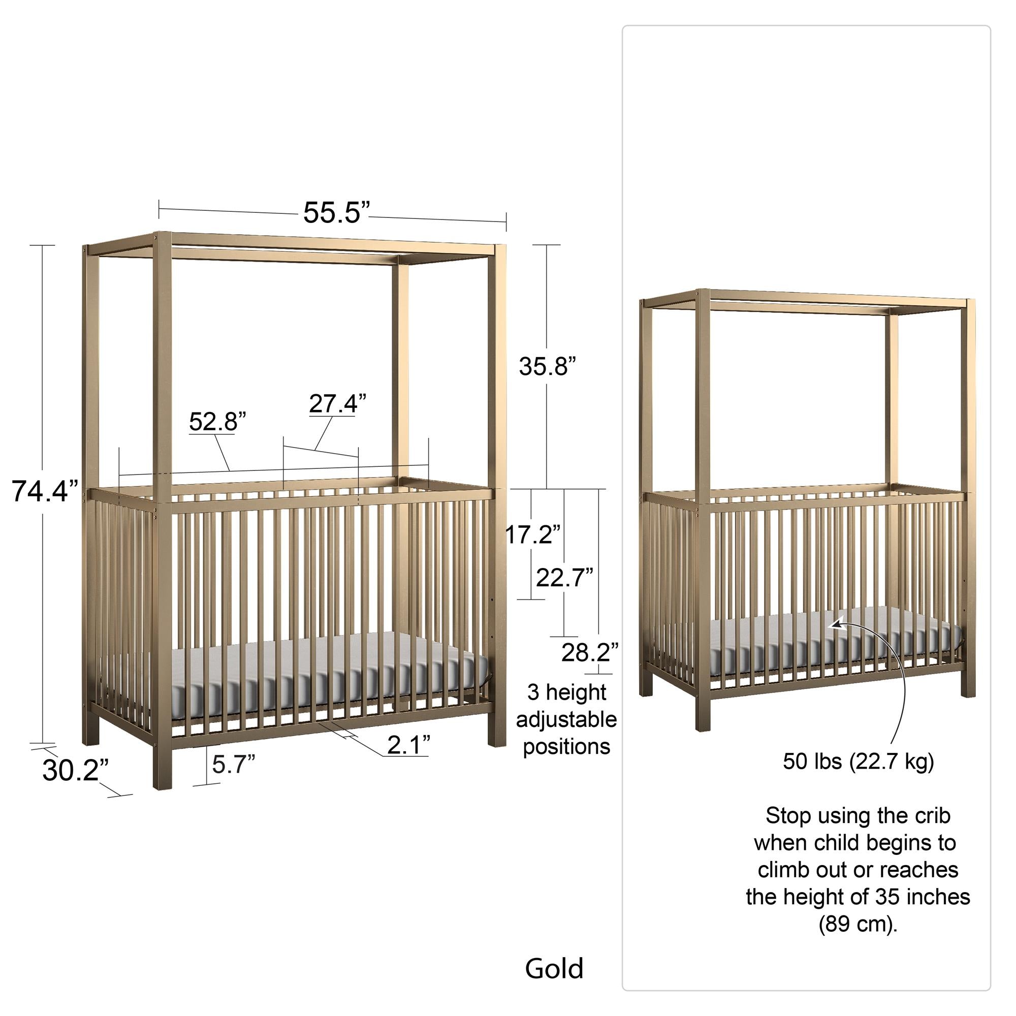 Monarch hill haven canopy sale crib