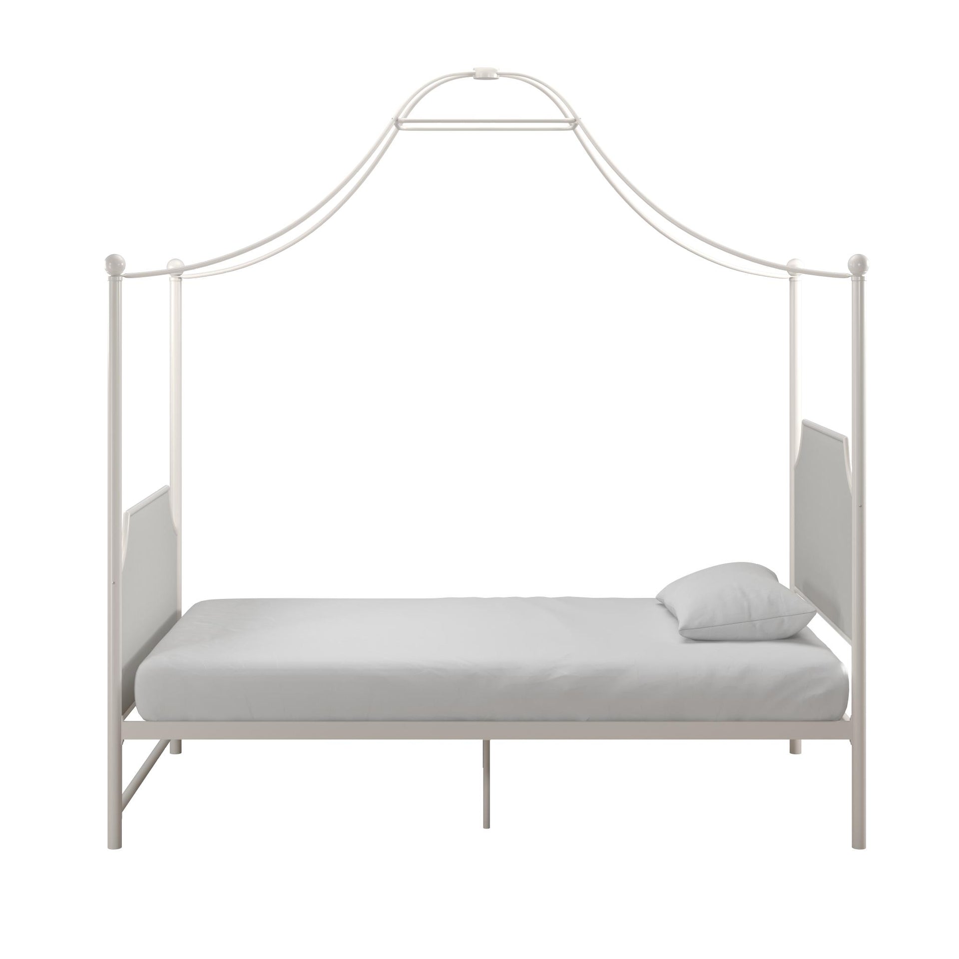 Little Seeds Monarch Hill Clementine Canopy Bed - White - Twin