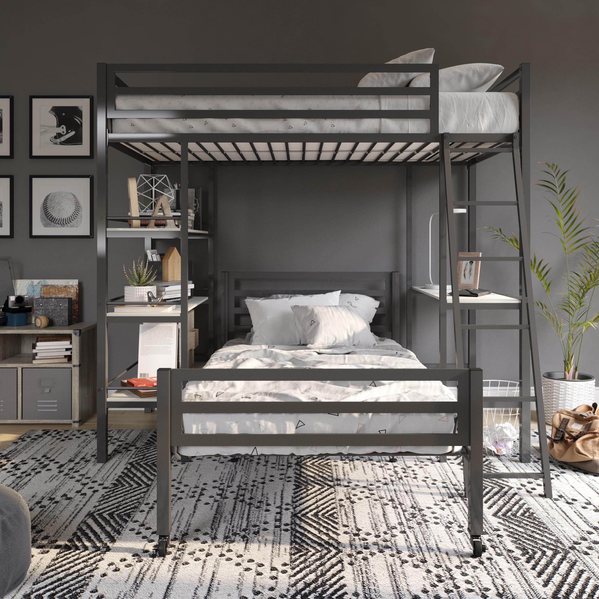 Loft twin deals canopy bed