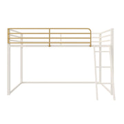 Little Seeds Monarch Hill Haven Twin Metal Junior Loft Bed - White - Twin