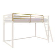 Little Seeds Monarch Hill Haven Twin Metal Junior Loft Bed - White - Twin